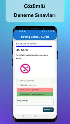 Sevinç Sürücü Kursu android App screenshot 4